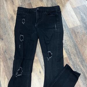 Hollister Distressed Black Women Jeans